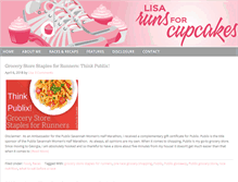 Tablet Screenshot of lisarunsforcupcakes.com